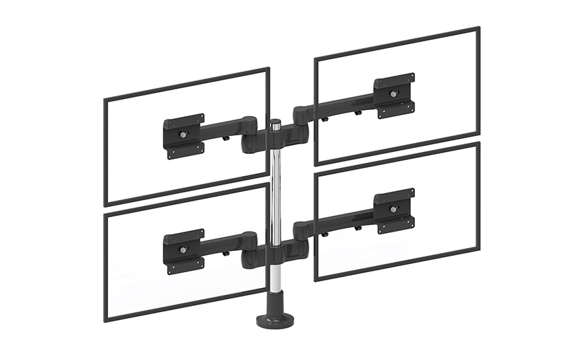 Suporte ajustável para monitor LCD cabe em 4 telas de até 27 polegadas