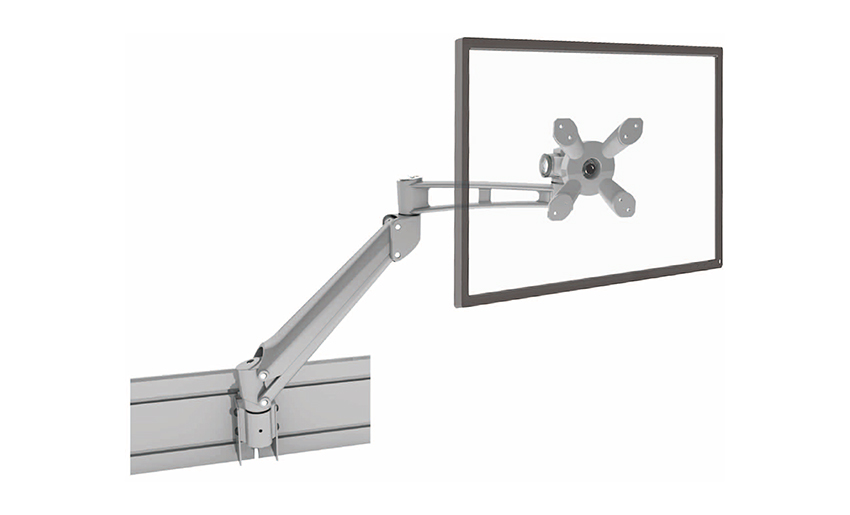 Braço único para monitor LCD com mola a gás totalmente